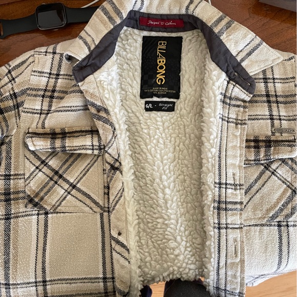 Boys Sherpa lined plaid jacket Billabong - Picture 5 of 5